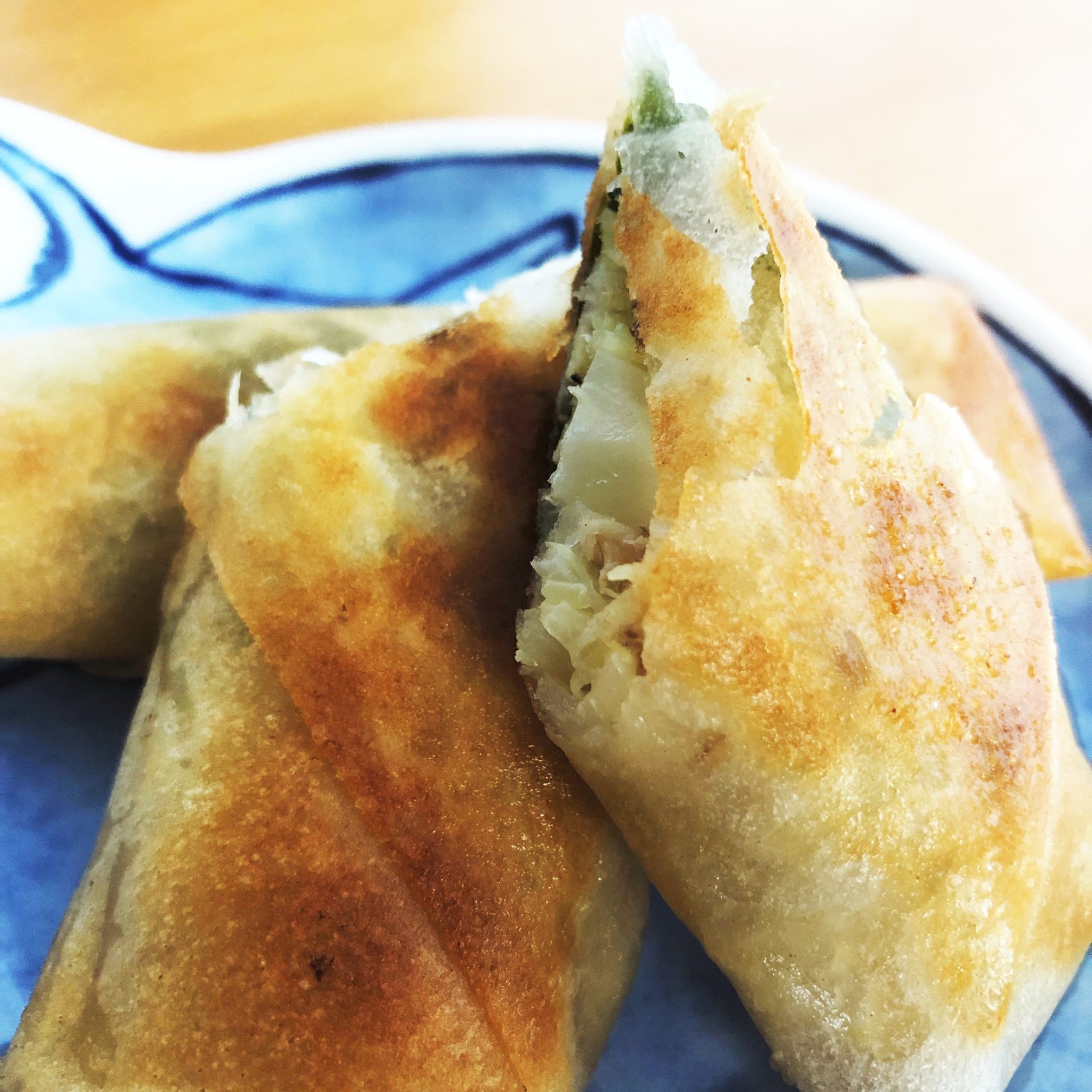 サバ缶で春巻き